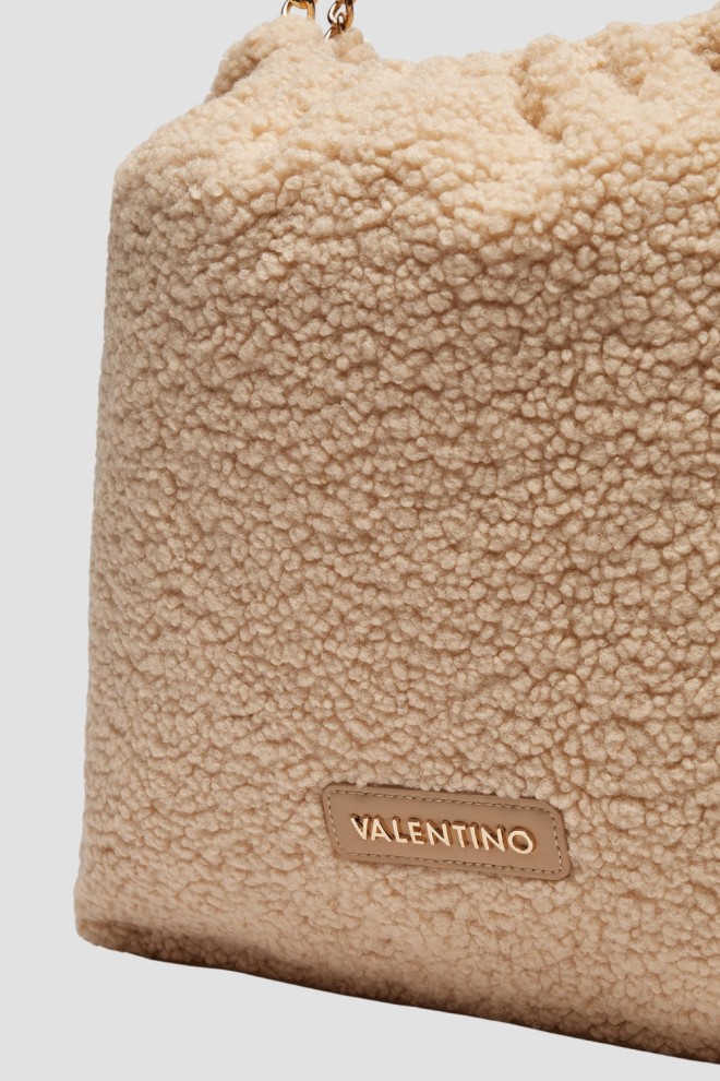 VALENTINO Mare Bej Femeii Qube Hobo Bag