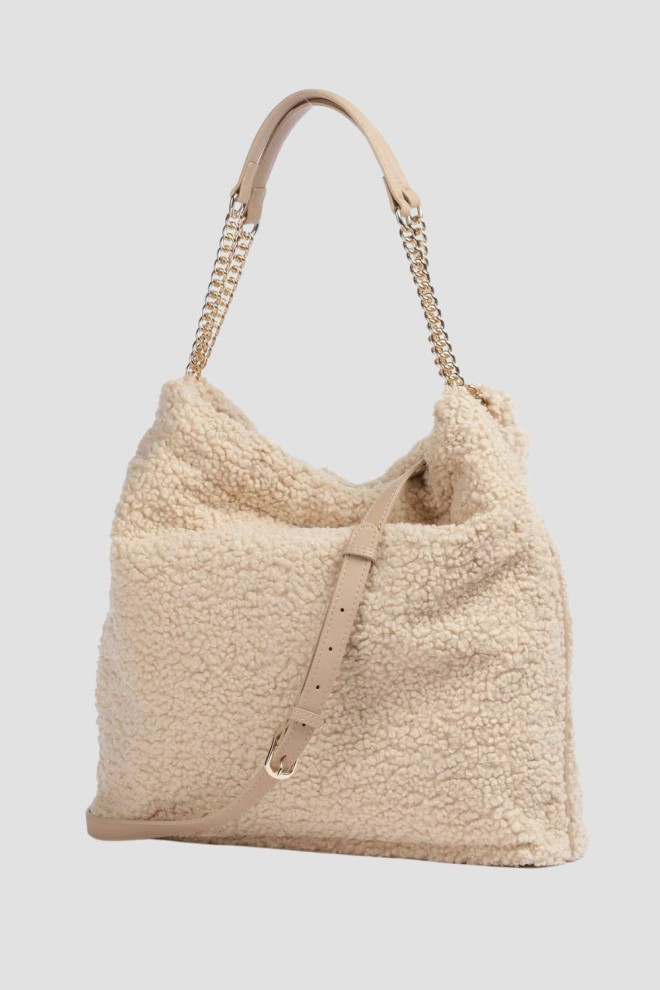 VALENTINO Mare Bej Femeii Qube Hobo Bag