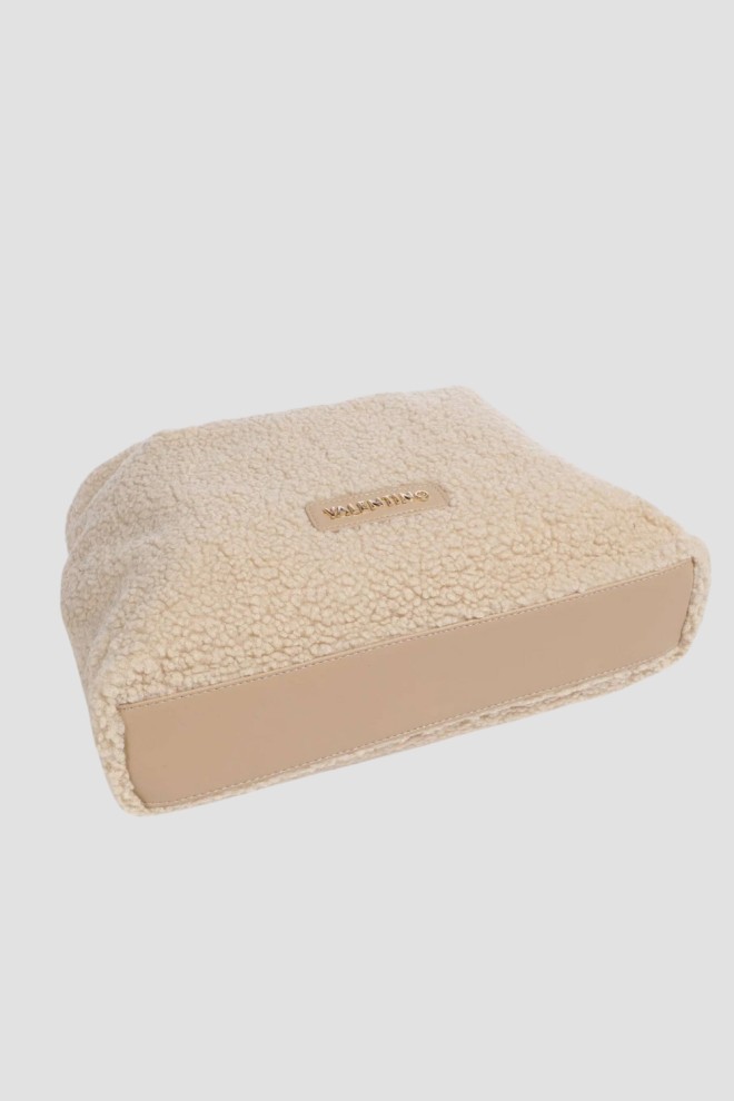 VALENTINO Mare Bej Femeii Qube Hobo Bag