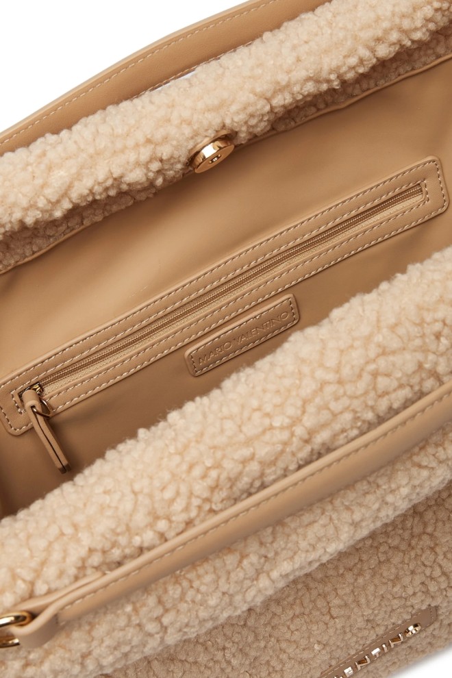 VALENTINO Mare Bej Femeii Qube Hobo Bag