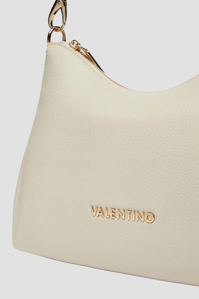 VALENTINO Bej pentru femei Kalimba Hobo Bag cu husă