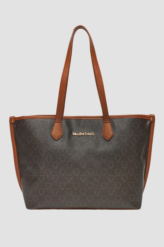 VALENTINO Brown femei Lady Re shopper sac