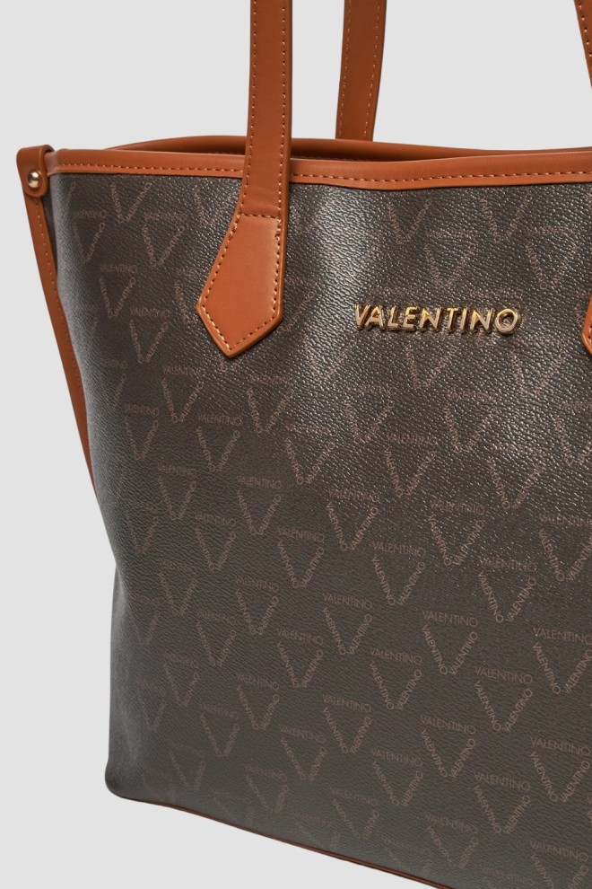 VALENTINO Brown women's Lady Re shopper bag