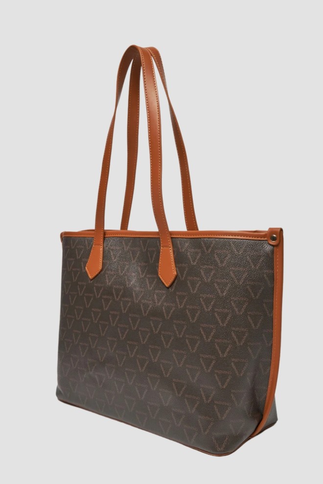 VALENTINO Brązowa damska shopperka Lady Re