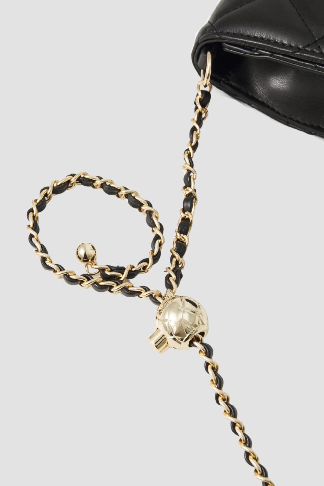 VALENTINO Czarna torebka damska Ocarina Flap Bag