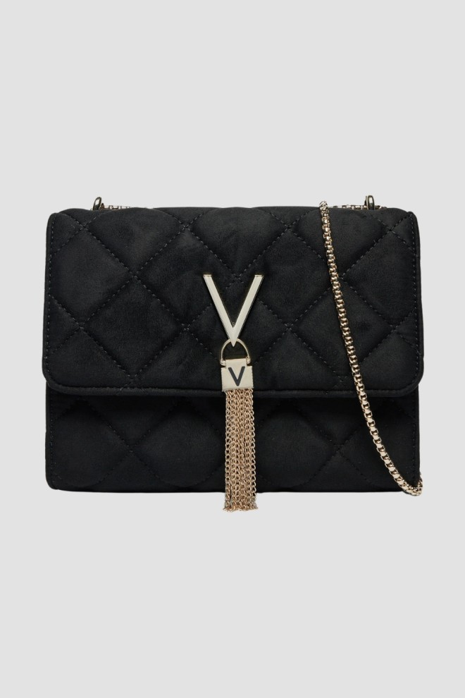 VALENTINO Negru Femeii Suede Charlotte Flap Bag