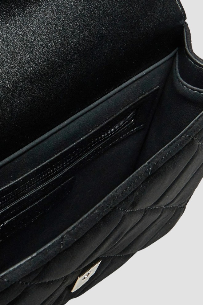 VALENTINO Negru Femeii Suede Charlotte Flap Bag