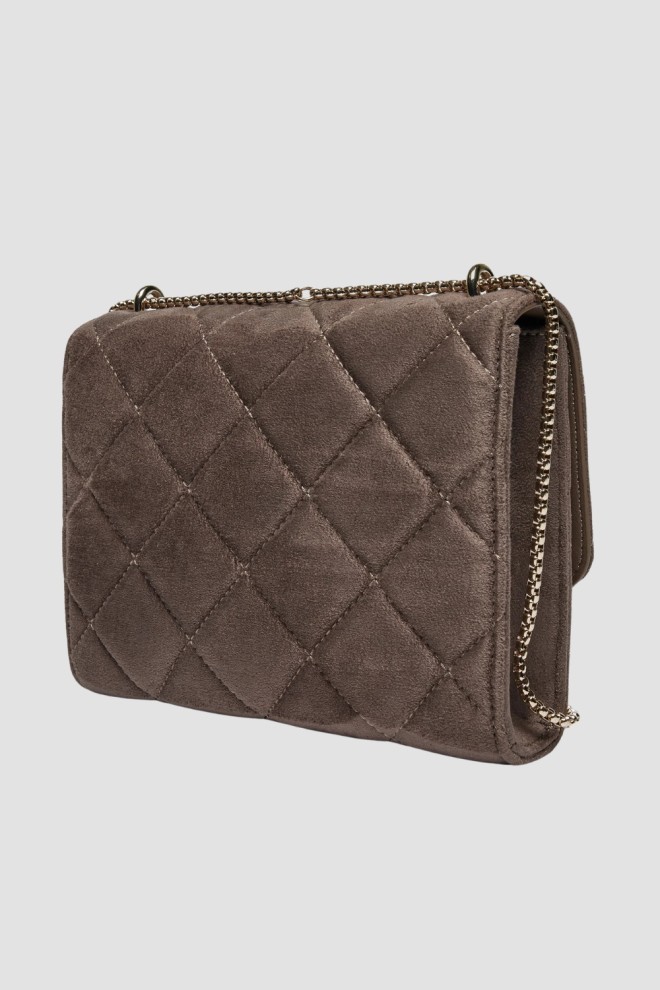 VALENTINO Brown Women's Suede Charlotte Flap Bag