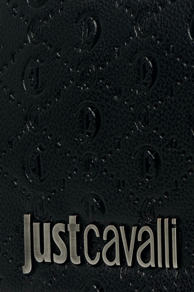 JUST CAVALLI Geantă neagră pentru bărbați JC Metal Lettering - Style 3