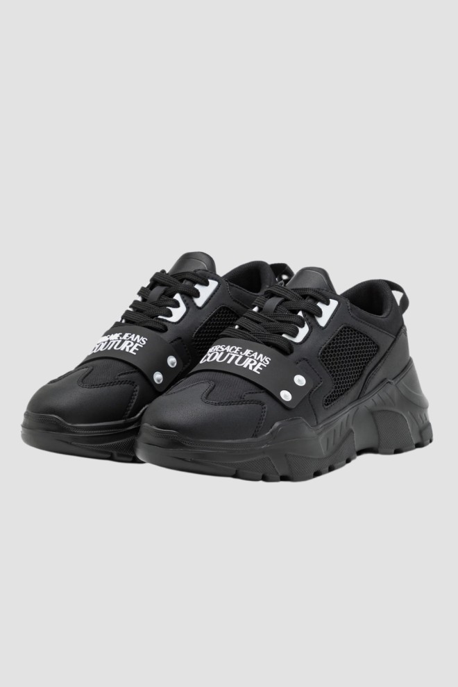VERSACE JEANS COUTURE Negru bărbați Fondo Speedtrack adidași DIS. SC4