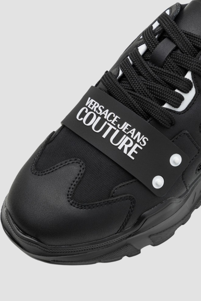 VERSACE JEANS COUTURE Negru bărbați Fondo Speedtrack adidași DIS. SC4