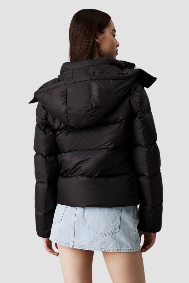 CALVIN KLEIN Black women's hooded jacket