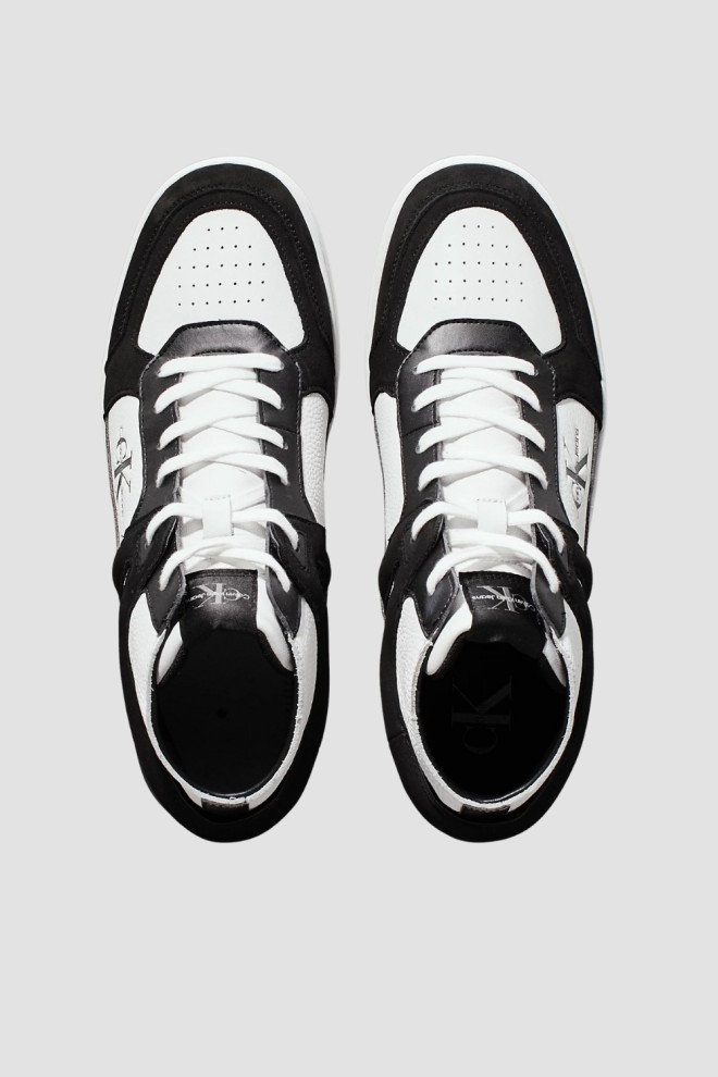 Adidași pentru bărbați CALVIN KLEIN negru și alb