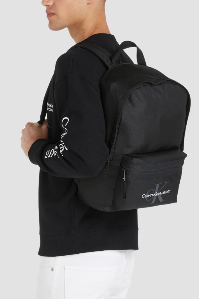 CALVIN KLEIN Czarny pojemny męski plecak