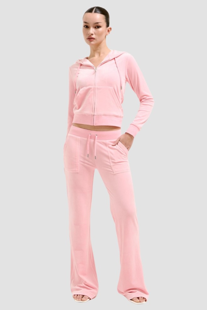 Pantaloni de trening cu talie joasă Layla Pink pentru femei JUICY COUTURE 