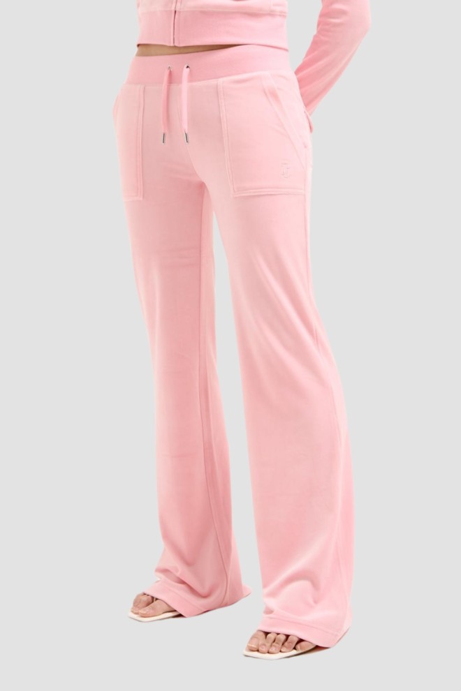JUICY COUTURE Pink Women's Layla Low Rise Sweatpants