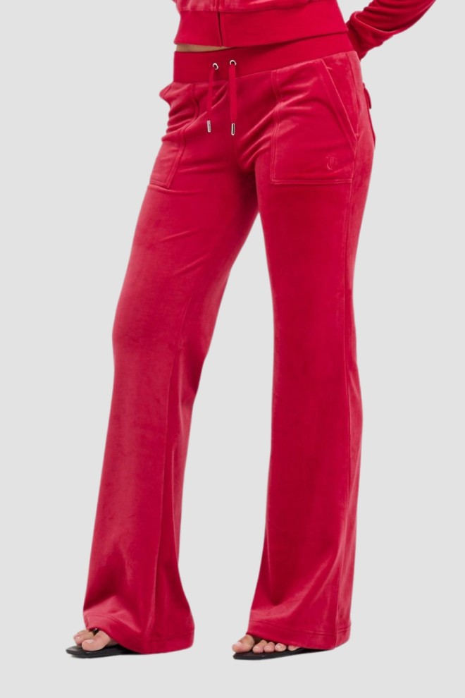 Pantaloni de trening cu talie joasă Layla pentru femei JUICY COUTURE Red