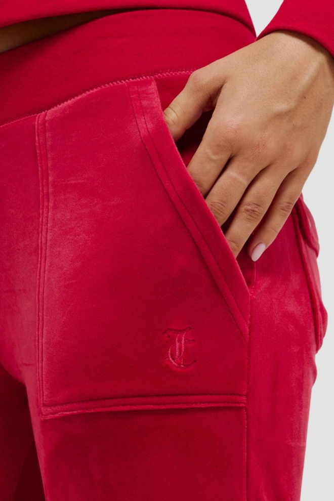 Pantaloni de trening cu talie joasă Layla pentru femei JUICY COUTURE Red