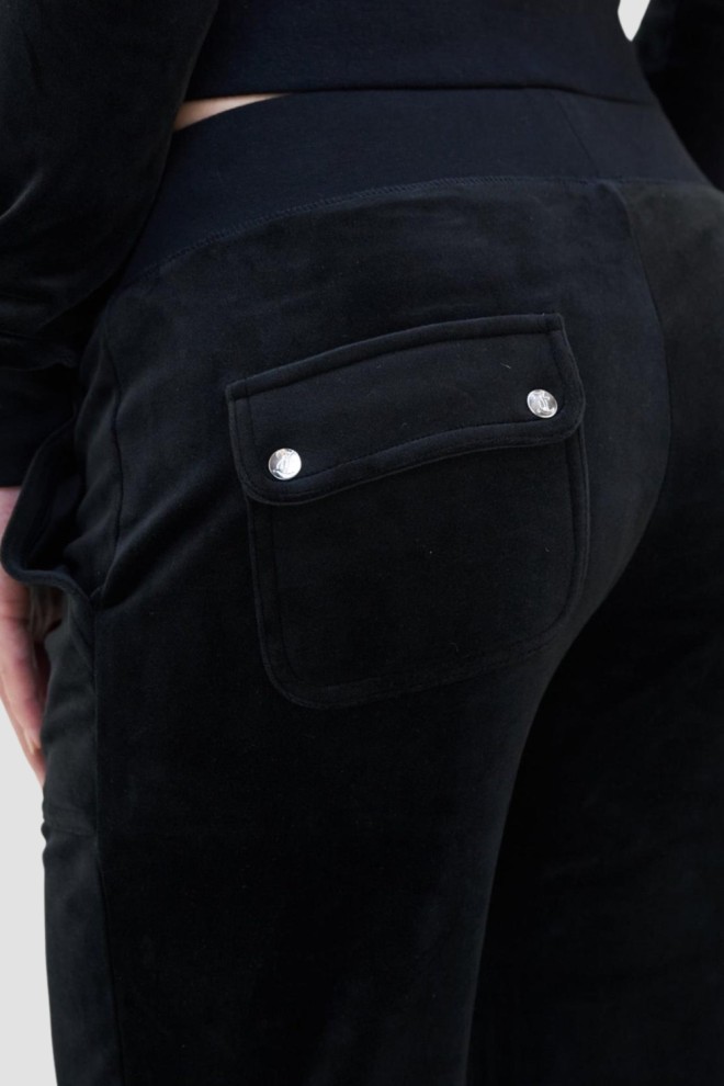 JUICY COUTURE Black Women's Layla Low Rise Sweatpants