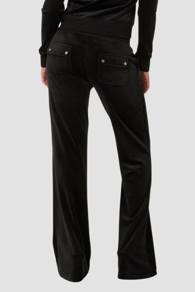 JUICY COUTURE Black Women's Layla Low Rise Sweatpants