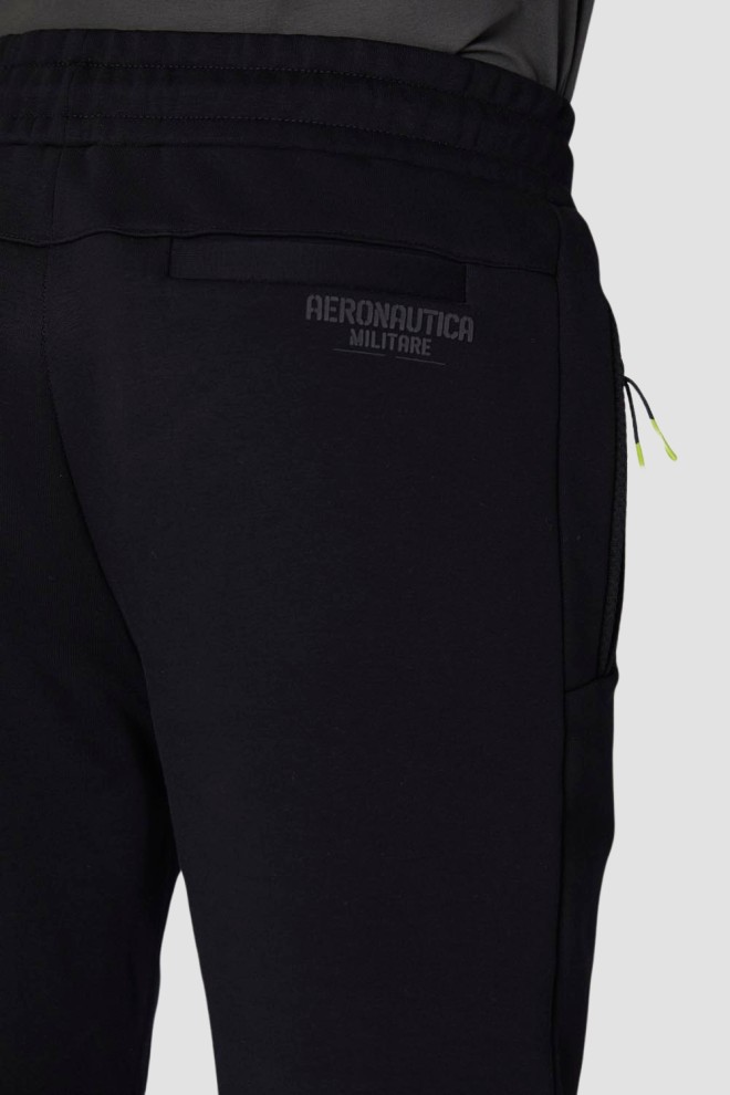 AERONAUTICA MILITARE Pantaloni de trening sport pentru bărbați negri