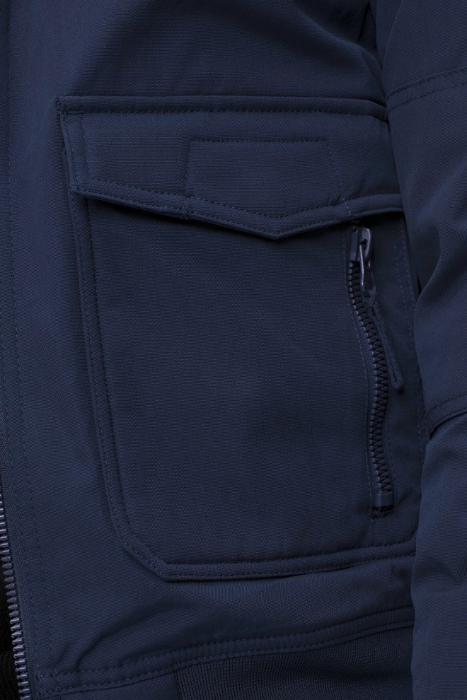 AERONAUTICA MILITARE Men's navy blue Iconic Pilot jacket