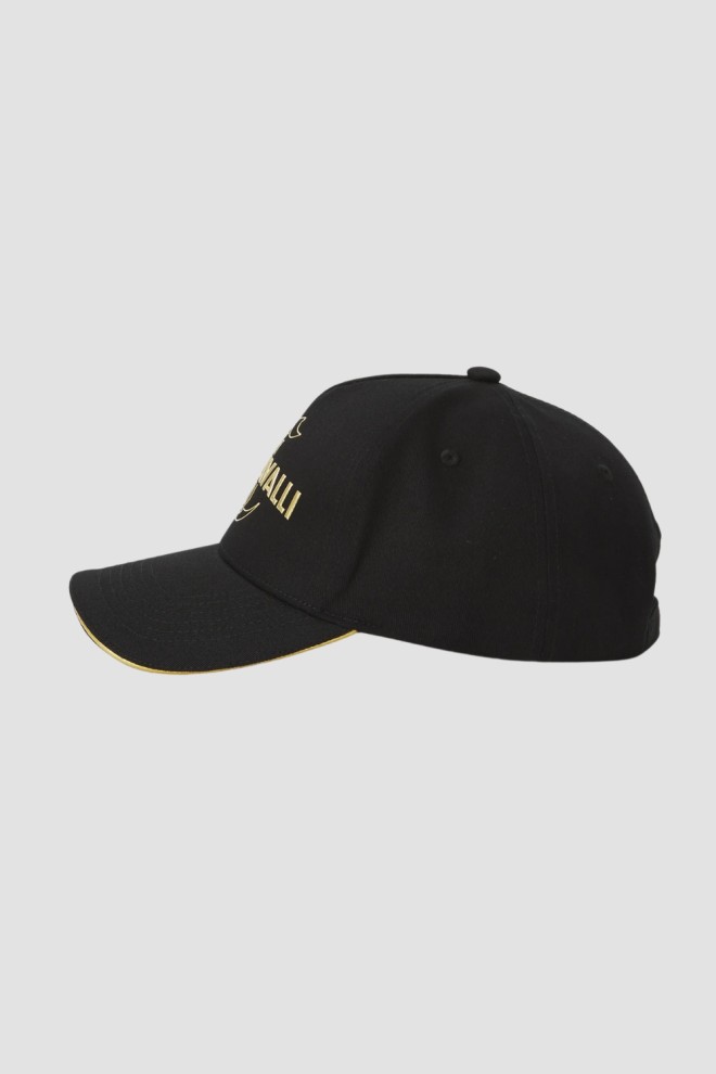JUST CAVALLI Black JC Gothic Institutional cap