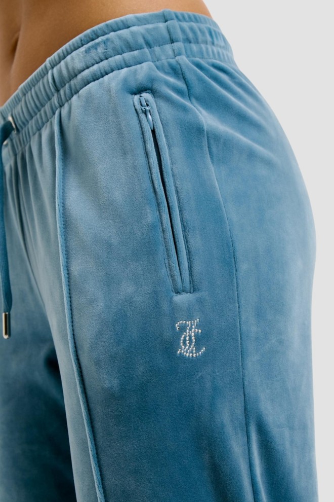 JUICY COUTURE Niebieskie damskie spodnie dresowe Tina Trackpants