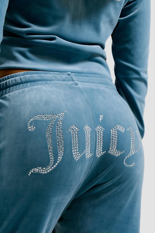 JUICY COUTURE Niebieskie damskie spodnie dresowe Tina Trackpants