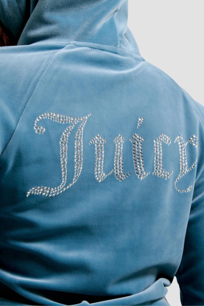 JUICY COUTURE Blu Hoodie Madison pentru femei
