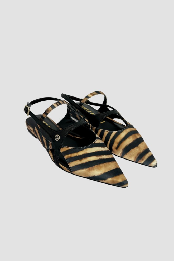 JUST CAVALLI Sandale Frina negre pentru femei