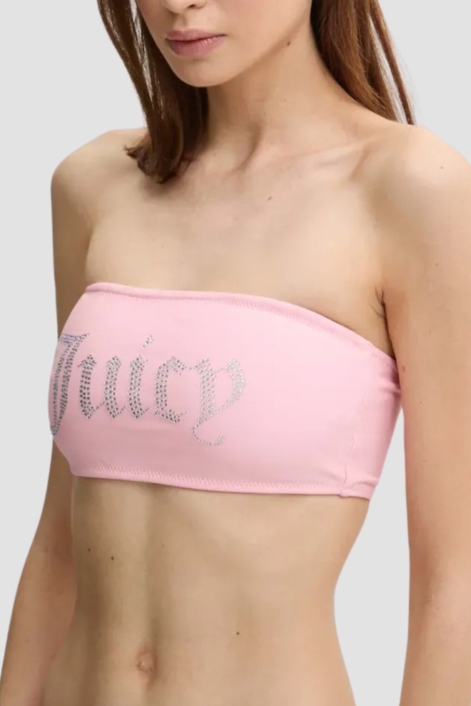 JUICY COUTURE Costum de baie cu bandă roz Set de bikini