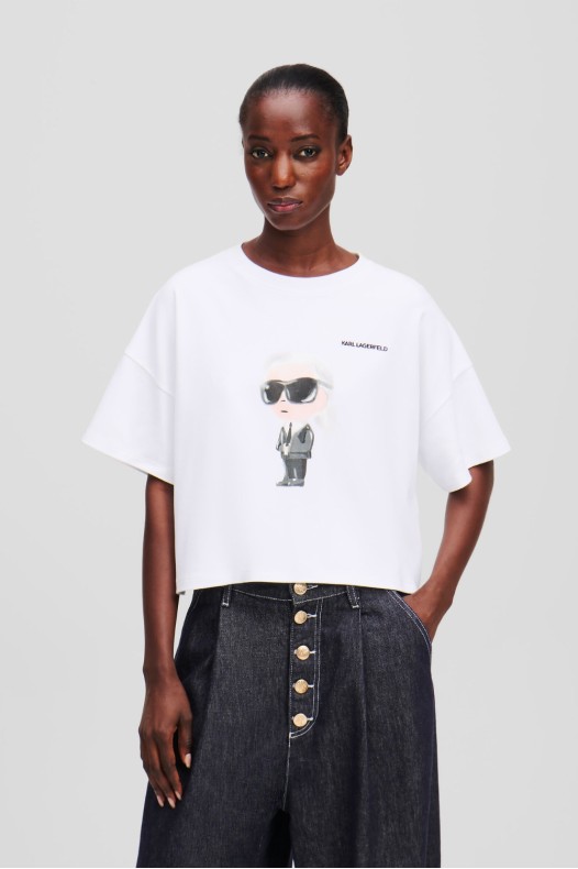 KARL LAGERFELD Tricou alb...