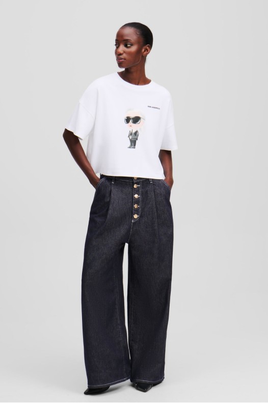 KARL LAGERFELD Tricou alb...