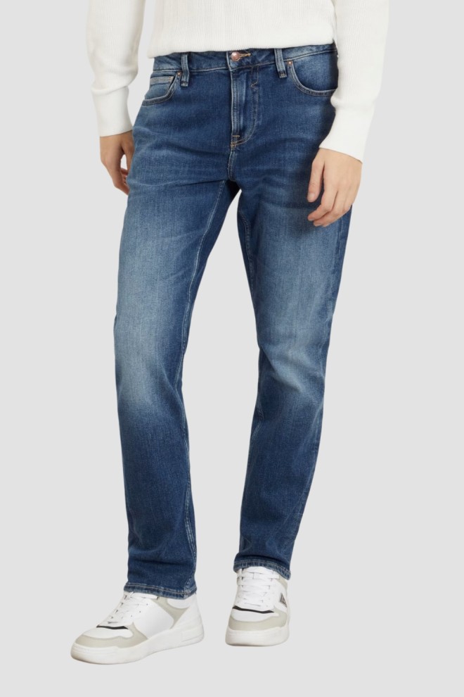 GUESS Pantaloni din denim Angels albastru marin pentru bărbați