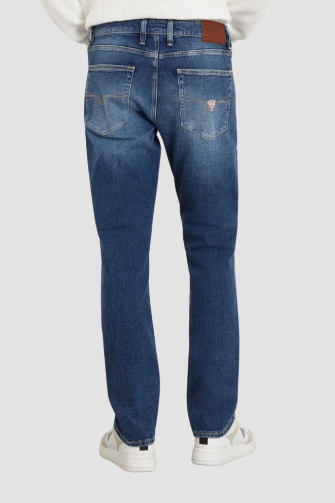 GUESS Pantaloni din denim Angels albastru marin pentru bărbați