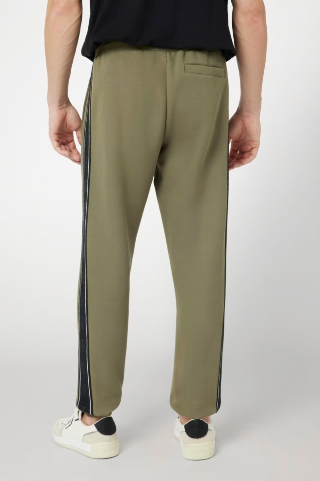 Pantaloni de trening cu dungi Mickey pentru bărbați GUESS Green