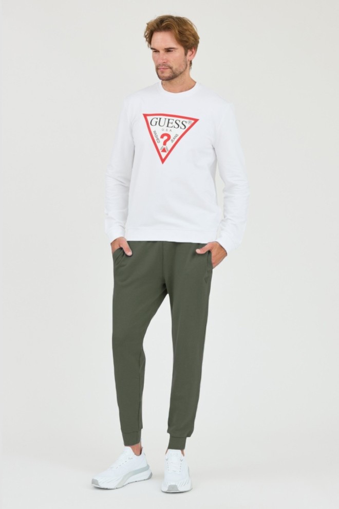 Pantaloni de trening GUESS Green Aldwin pentru bărbați