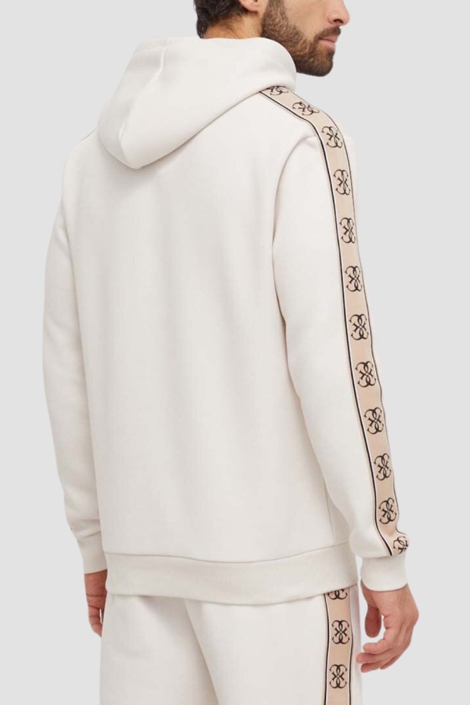 Бежевий чоловічий світшот GUESS у смужку Міккі