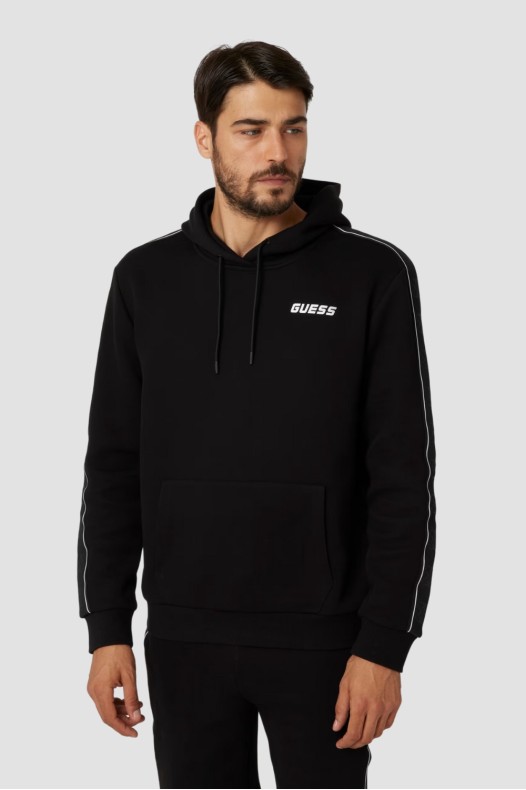 GUESS Tricou negru cu dungi...