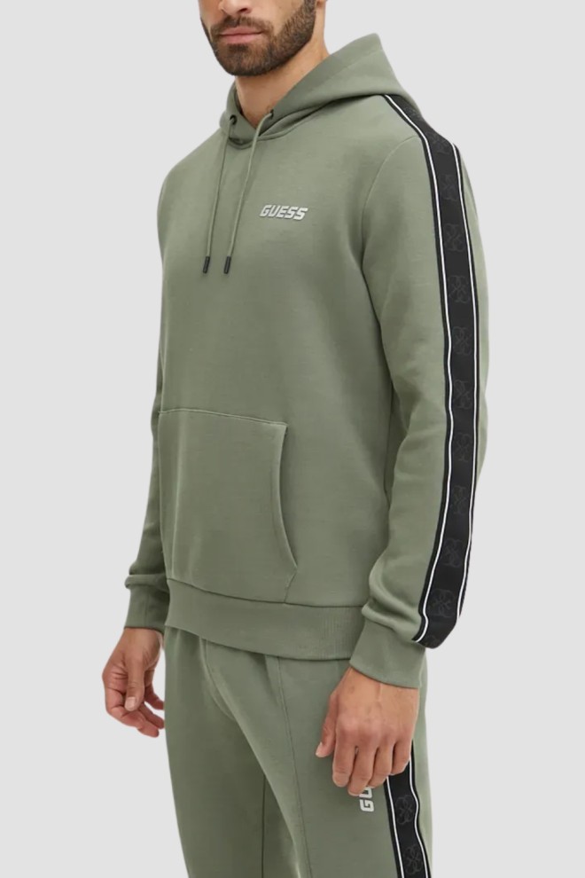 GUESS Green men's Mickey sweatshirt