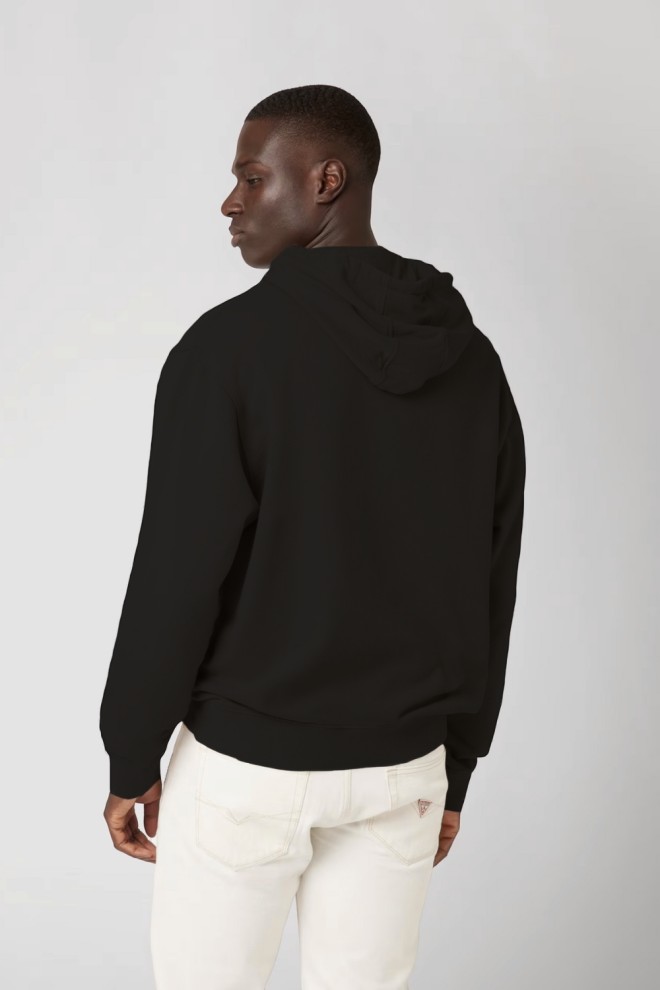 GUESS Tricou negru Finch Terry pentru bărbați