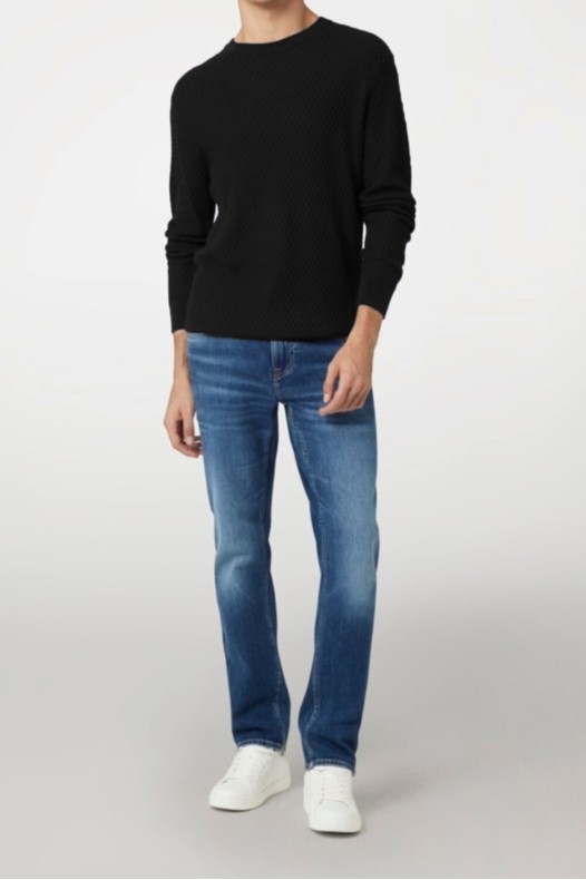 GUESS Pulover negru pentru...