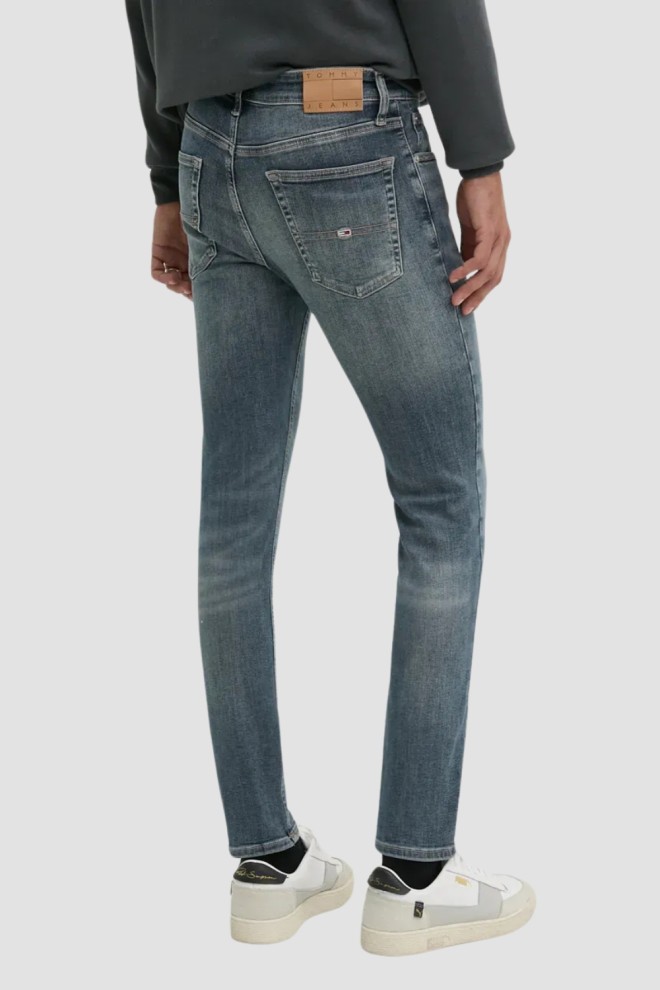TOMMY JEANS Blue blugi pentru bărbați
