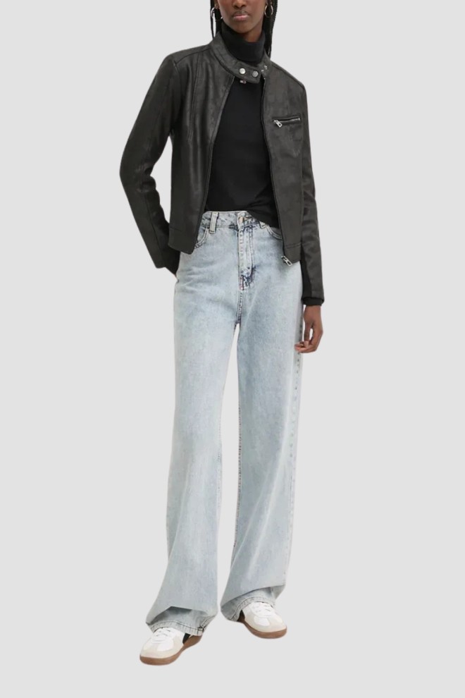 TOMMY JEANS Femeie negru cu guler înalt