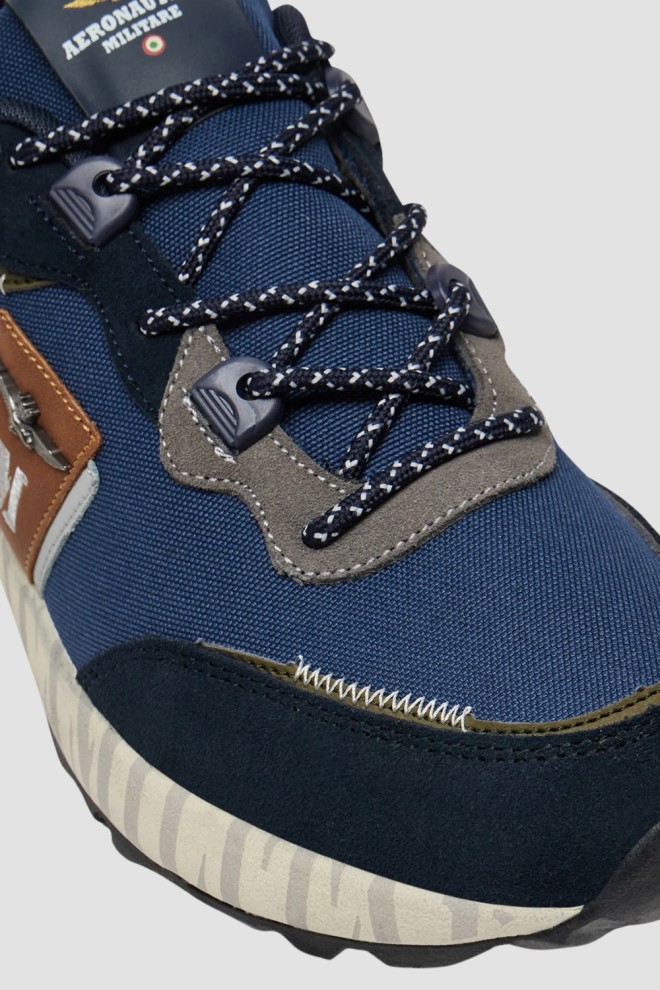 AERONAUTICA MILITARE Adidași AM23 albastru marin pentru bărbați