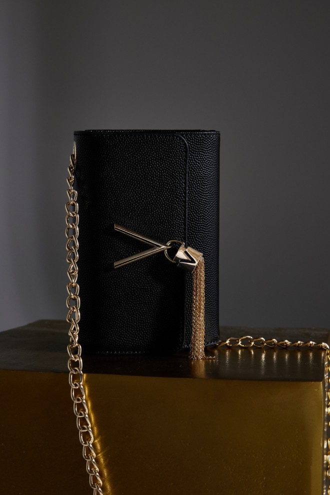VALENTINO Чорний клатч Black Divina