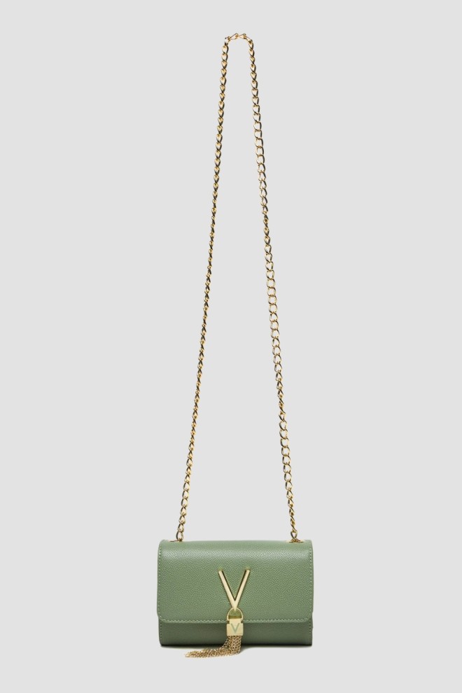 VALENTINO Small green Divina Pochette clutch bag