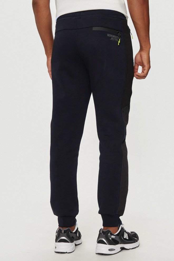 AERONAUTICA MILITARE Navy blue men's sweatpants With Mesh