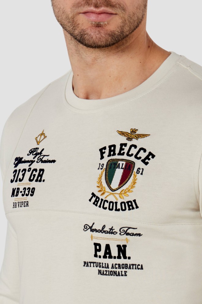 AERONAUTICA MILITARE Bej bărbați cu mânecă lungă